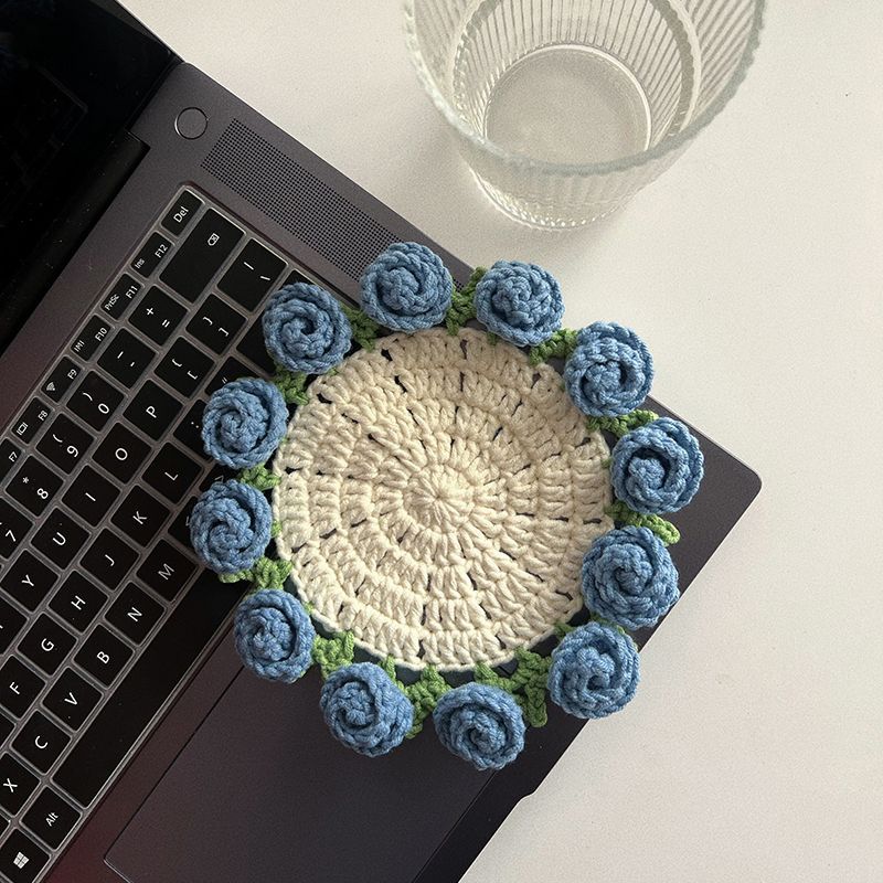 Verwandelbare Blume gehäkeltes Untersetzer