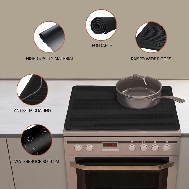 🔥500°F/220°C Hitzebeständige Silikon-Herdabdeckmatte & Utensilien