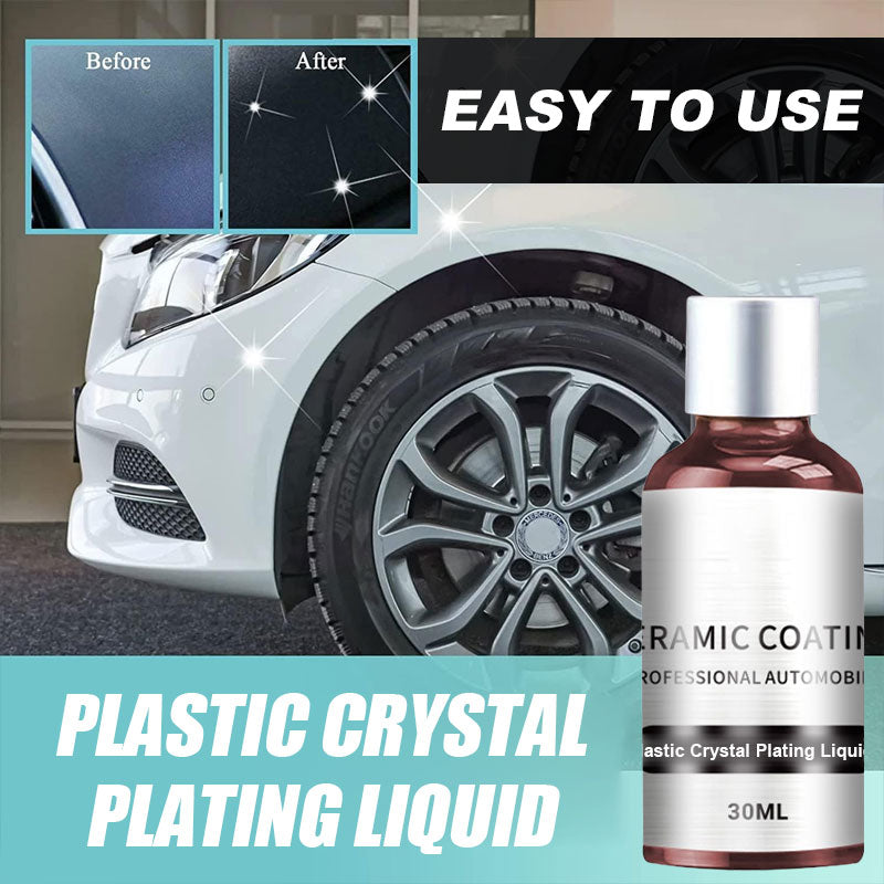 ✨ Kunststoff-Kristallplattierung flüssig- Restaurieren und schützen Sie die Kunststoffteile Ihres Autos! 🚗💎