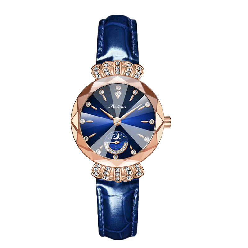 Modieus diamanten maansterhorloge voor vrouwen🔥Kaufen Sie 2 Gratisversand🔥