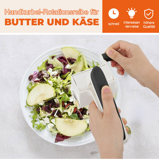 Handkurbel-Rotationsreibe für Butter und Käse